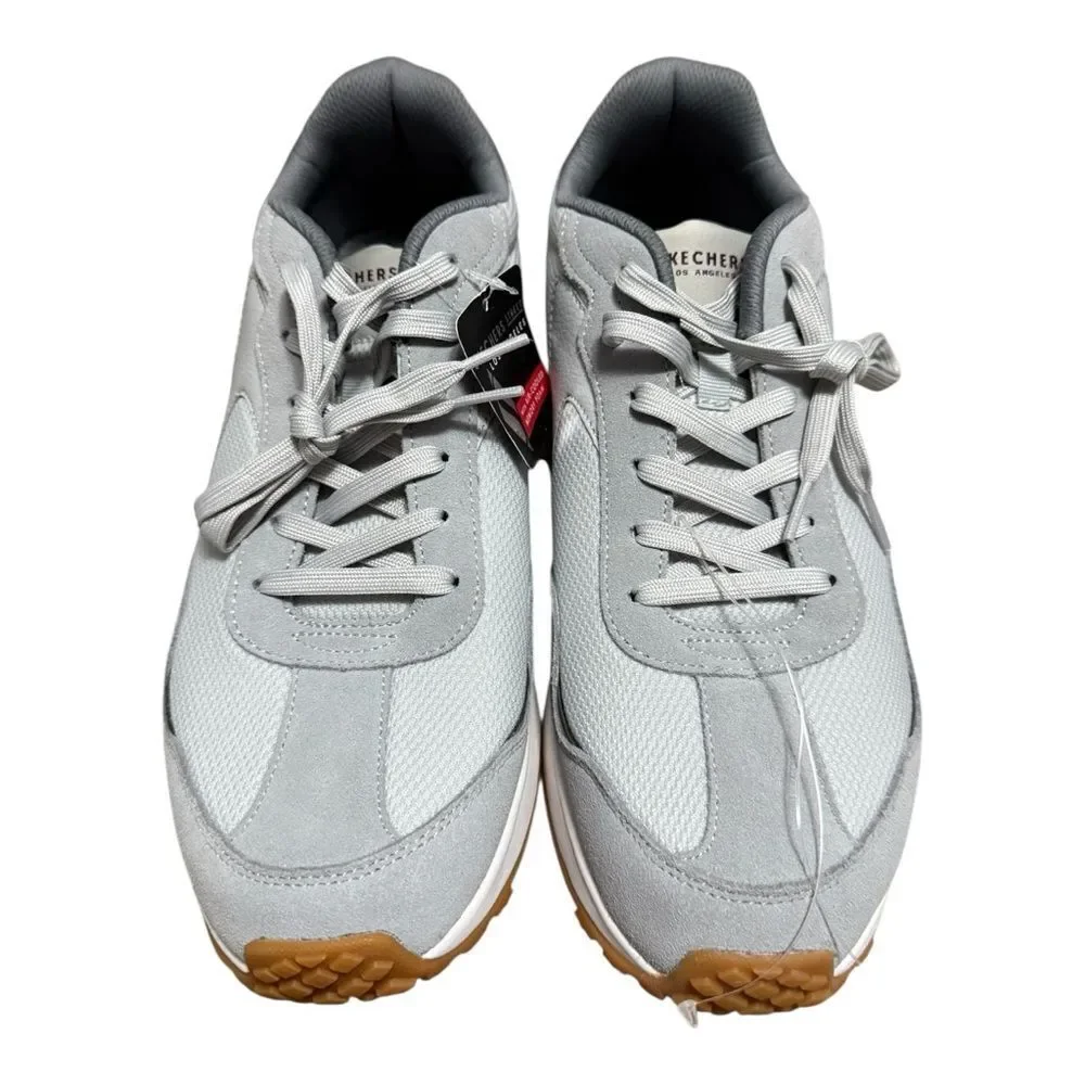 NEW SKECHERS Men's Fury Retro Jogger Sneaker Grey size 11.5